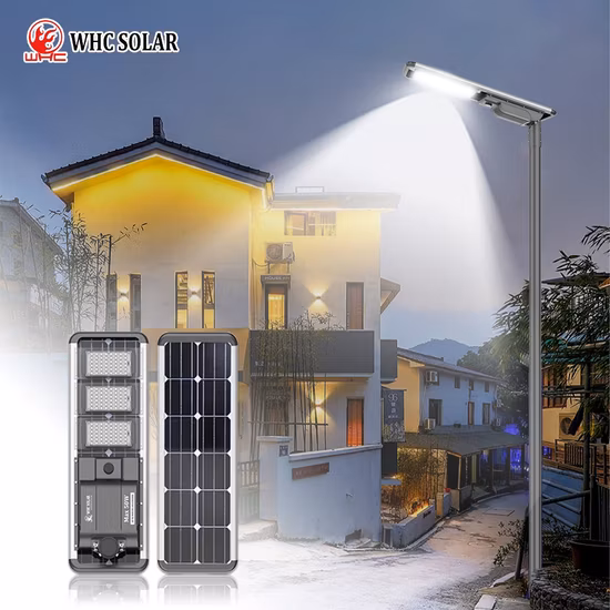 Good Quality Outdoor All in One Aluminum Park Garden Lamp Integrated Solar Power LED Parking Lot Street Light